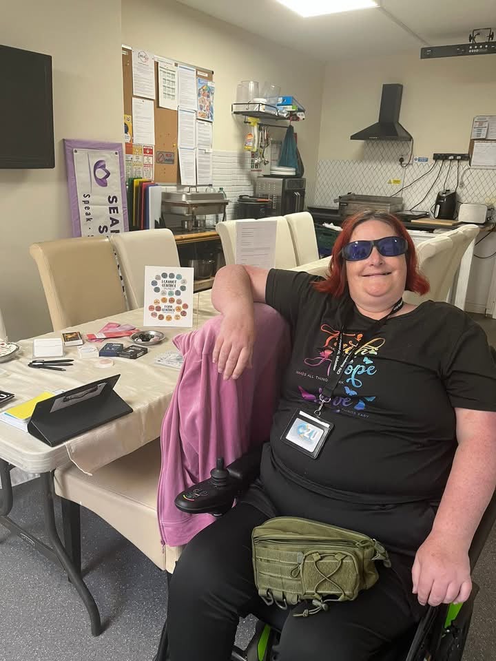 Val Ross at a wellbeing session in Gosport